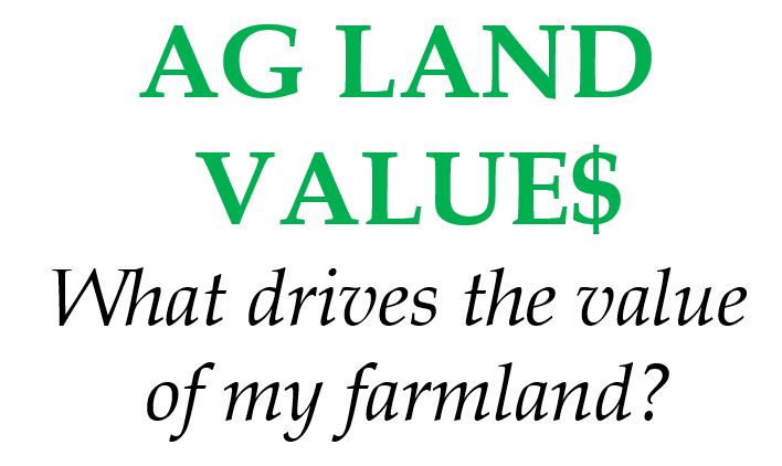 What drives ag land values? Part 1
